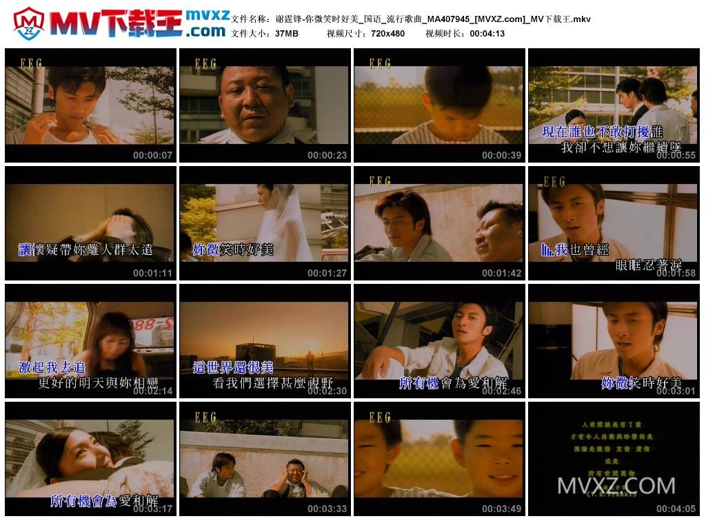 谢霆锋-你微笑时好美_国语_流行歌曲_MA407945